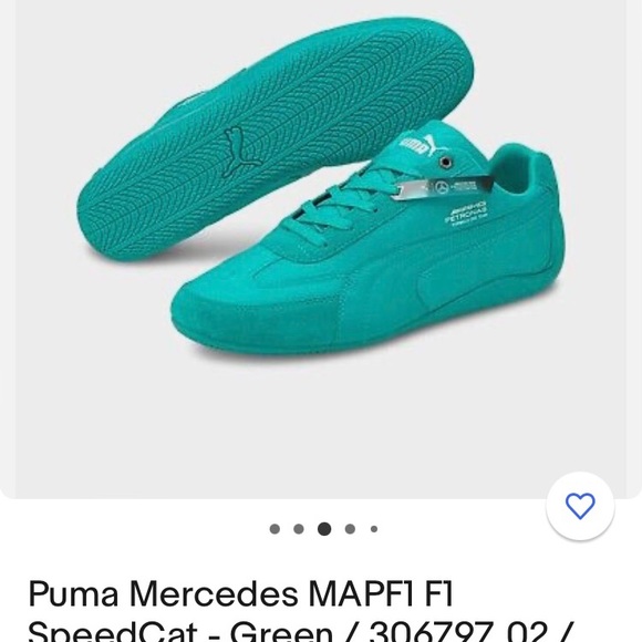 Pair of puma Mercedes F1 speed cat size 11 - Picture 4 of 6